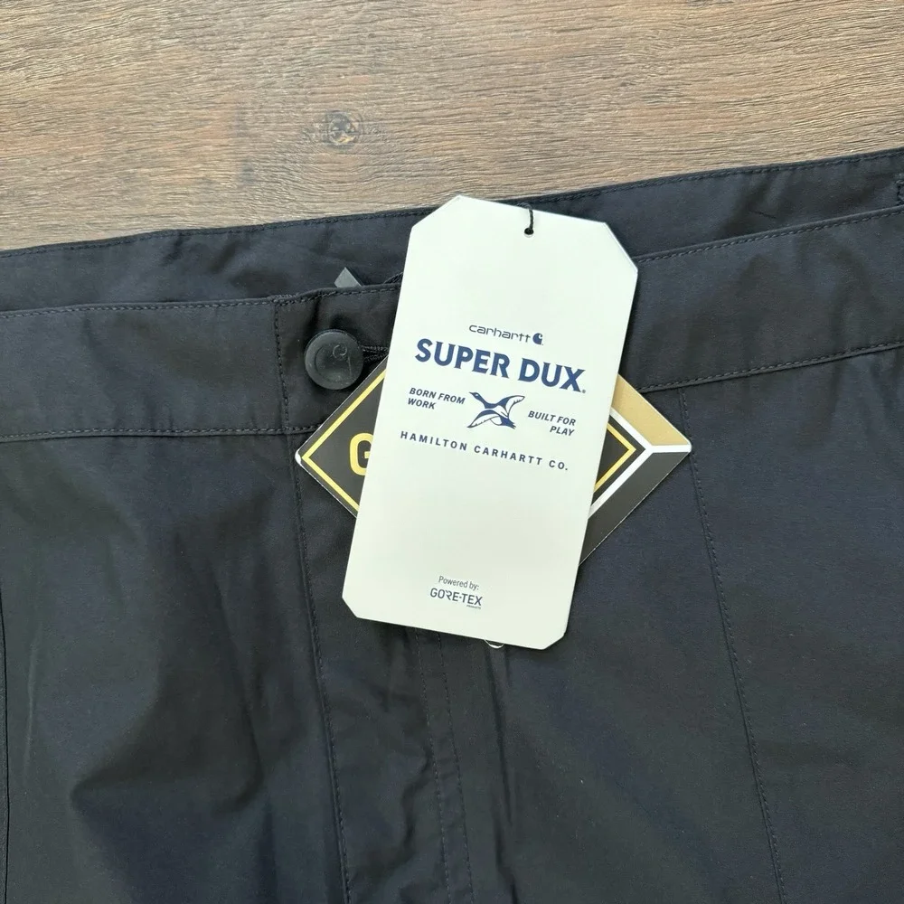 Carhartt Super Dux Relaxed Fit Lightweight‎ Gore Tex Pants Black Men's Sz XXL